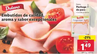 Lidl Dulano Pechuga de pavo oferta