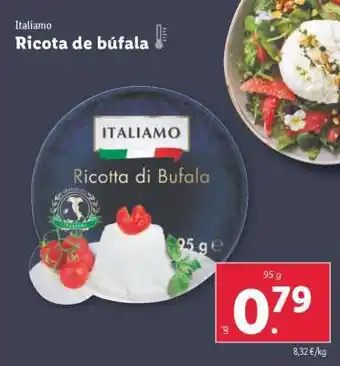 Lidl Ricota de búfala oferta