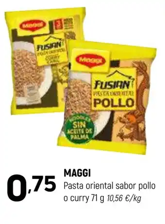 Coviran MAGGI Pasta oriental sabor pollo o curry oferta