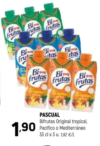Coviran PASCUAL Bifrutas Original tropical, Pacífico o Mediterráneo oferta