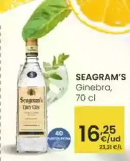 Eroski SEAGRAM'S Ginebra, oferta