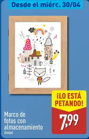 ALDI Marco de fotos con almacenamiento oferta