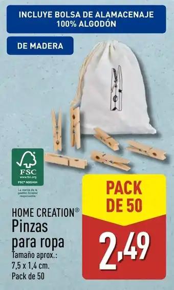 ALDI HOME CREATION® Pinzas para ropa oferta
