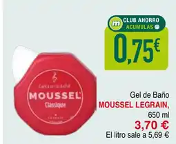 mYm supermercados MOUSSEL LEGRAIN Gel de Baño oferta