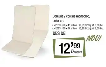 BonpreuEsclat Conjunt 2 coixins monobloc oferta