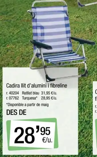 BonpreuEsclat Cadira llit d'alumini i fibreline oferta
