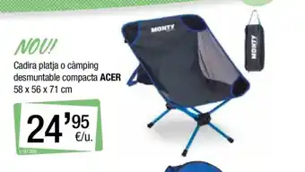 BonpreuEsclat Cadira platja o càmping oferta