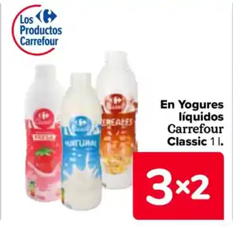 Carrefour En yogures líquidos carrefour classic oferta