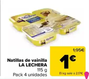 Carrefour LA LECHERA Natillas de vainilla oferta