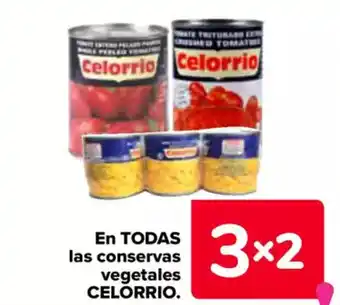 Carrefour CELORRIO En todas las conservas vegetales oferta