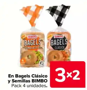 Carrefour BIMBO En Bagels Clásico y Semillas oferta