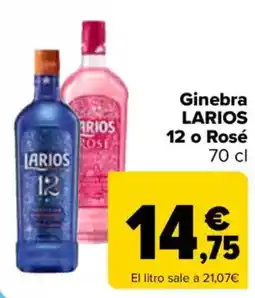 Carrefour LARIOS Ginebra  12 o Rosé oferta