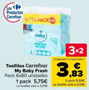 Carrefour Toallitas Carrefour My Baby Fresh oferta