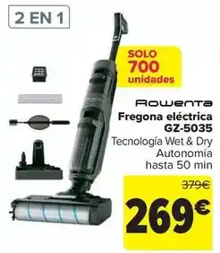 Carrefour Rowenta - fregona eléctrica gz-5035 oferta