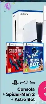 Carrefour Sony - consola + spider-man 2 + astro bot oferta