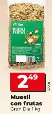 Dia Gran dia - muesli con frutas oferta
