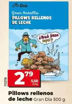Dia Gran dia - pillows rellenos de leche oferta