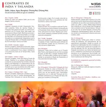 Catai Contrastes de india y tailandia oferta