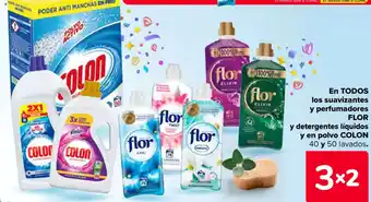 Carrefour COLON/ FLOR En todos los suavizantes y perfumadores y detergentes líquidos y en polvo oferta