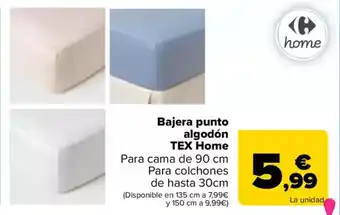 Carrefour TEX Bajera punto algodón  Home oferta