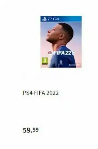 MediaMarkt Ps4 fifa 22 3 ps4 fifa 2022 59.99 oferta