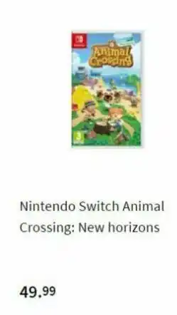MediaMarkt Animal crossing nintendo switch animal crossing: new horizons 49.99 oferta