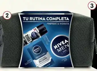 Clarel Cuidado personal nivea pack men rutina completa crema hidratante + after shave + desodorante black and white oferta