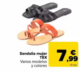 Carrefour TEX Sandalia mujer oferta