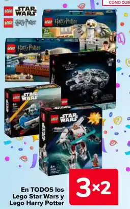 Carrefour En todos los lego star wars y lego harry potter oferta
