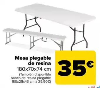 Carrefour Mesa plegable de resina oferta