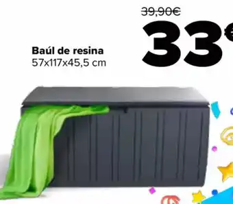 Carrefour Baúl de resina 57x117x45,5 cm oferta
