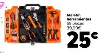 Carrefour Maletín herramientas 59 piezas oferta