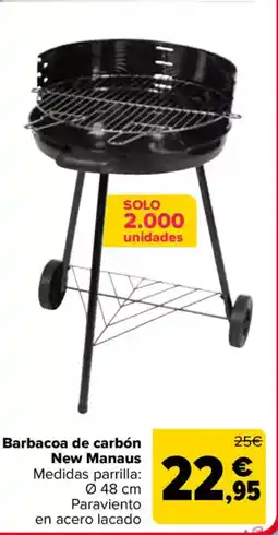 Carrefour Barbacoa de carbón New Manaus oferta