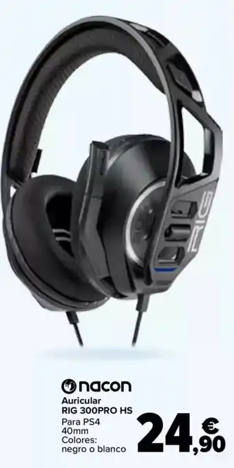 Carrefour NACON Auricular RIG 300PRO HS Para PS4 oferta