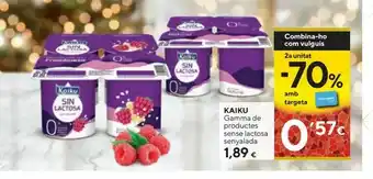 Caprabo Lácteos kaiku oferta