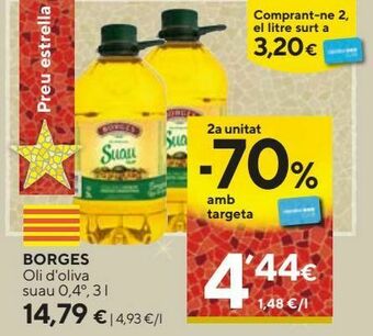 Caprabo Aceite de oliva borges oferta