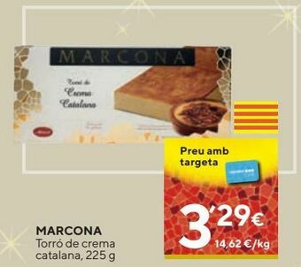 Caprabo Turrón de crema marcona oferta