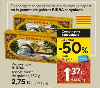Caprabo Galletas birba oferta
