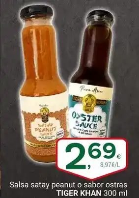 Supermercados Dani Tiger khan - salsa satay peanut o sabor ostras oferta