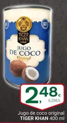 Supermercados Dani Tiger khan - jugo de coco original oferta