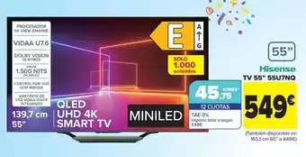 Carrefour Tv 55 55u7nq oferta