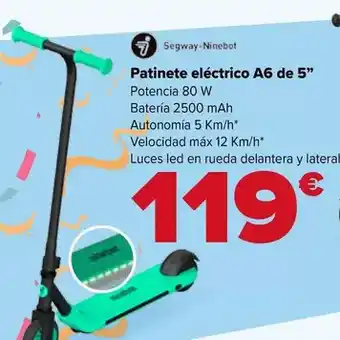 Carrefour Segway ninebot - patinete eléctrico a6 de 5 oferta