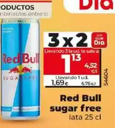 Dia Red bull - sugar free oferta