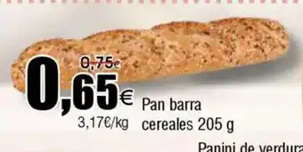 FROIZ Pan barra cereales oferta