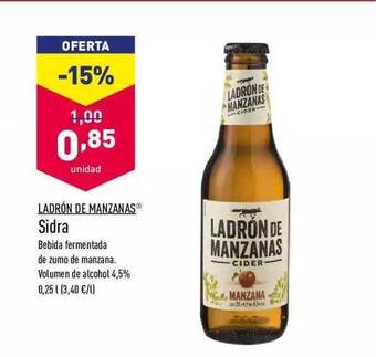 ALDI Ladrón De Manzanas Sidra oferta