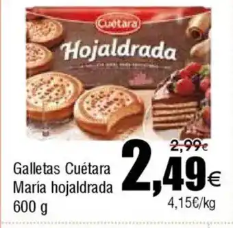 FROIZ Galletas Cuétara María hojaldrada oferta