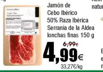 FROIZ Jamón de Cebo Ibérico 50% Raza Ibérica oferta