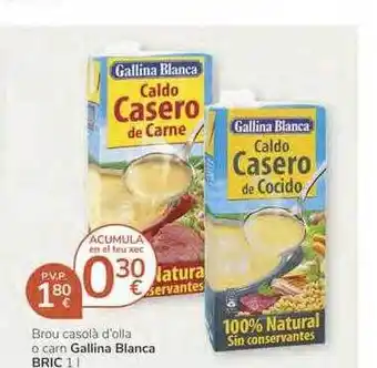 Supermercados Charter Gallina Blanca Bric Brou Casolà D'olla O Cam 1L oferta