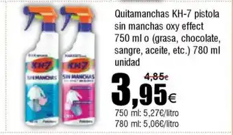 FROIZ Quitamanchas KH-7 pistola sin manchas oxy effect oferta