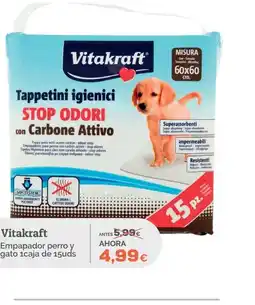 Supermercados MAS VITAKRAFT Empapador perro y gato 1caja oferta